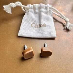 CHLOE Paris Stiletto Pumps Heels NEW Heel Taps! Nude Tan Camel NIB NEW IN BAG